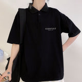 Essentials Polo Shirt Foot of God Essentials Double-Line Polo Shirt Fog Reflective