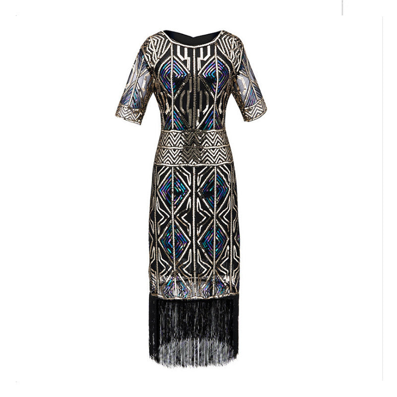 The Great Gatsby Prom Dresses Sequined Dress Sleeveless Vintage Dress