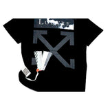 Off White T Shirt Cloud Arrow Short Sleeve Printed SummerUnisex Round Neck Tshirt Owt