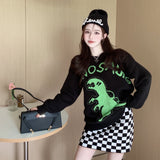 Dinosaur Sweaters Loose Dinosaur Sweater