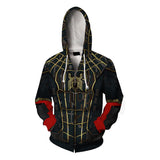 Men Spider Hoodie 3D Printed Cardigan Hoodie