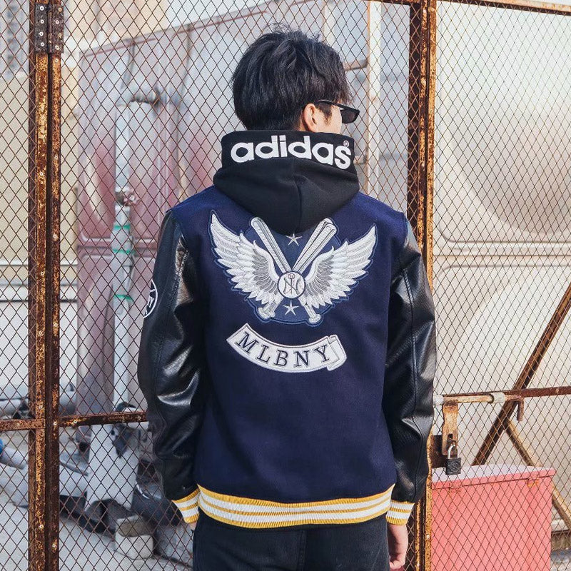Yankee Letterman Jacket Outfit Senior Jackets Varsity Baseball College Coat Mlbny Spring and Autumn Baseball Uniform Jacket Men and Women