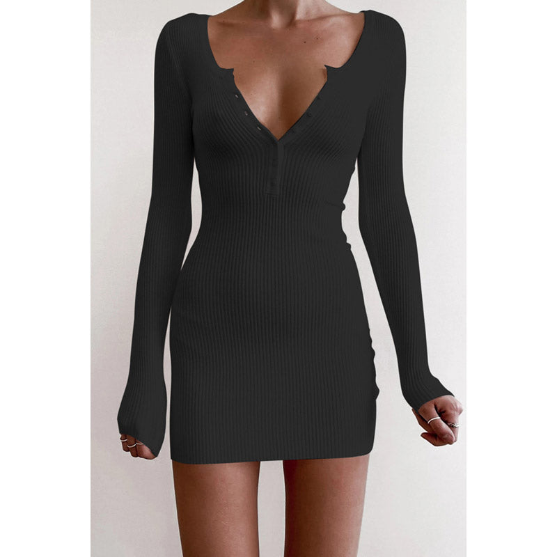 Sweater Dress Outfit With Tights 2 Piece Set Dress Sexy Slit Slim Long Sleeve Sweater Women