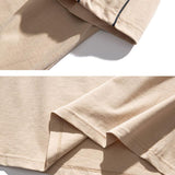 Men T Shirt Summer Casual Tops Men's Clothes Summer Wear Retro Men's Short-Sleeved Casual Loose Contrast Color Letter Neutral T-shirt