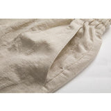 Linen Pants Straight Leg Pants Summer Retro Loose Straight Casual Pants Men's Clothing