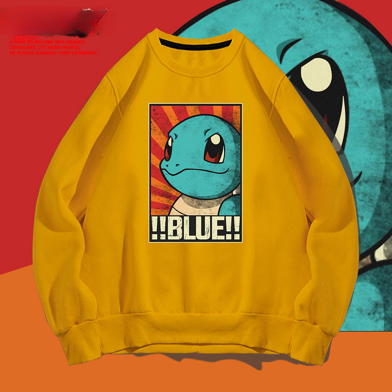 Men and Women Pokemon Pikachu Hoodie Pokémon round Neck Sweater