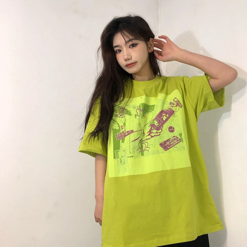 Cavempt Ce Life Cav @ Empt Mobile Phone Printing Male and Female Couple Short Sleeve