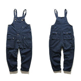 Casual Suspender Trousers Men's Trousers plus Size Retro Sports Trousers Overalls Loose Suspenders Men Denim Overalls