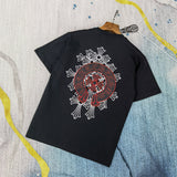 CHH Chrome Heart T Shirt Spring/Summer Embroidered round Neck Short Sleeve T-shirt for Men and Women