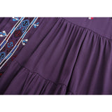 Summer Embroidered Small Flower V-neck Sexy Fashion Dress