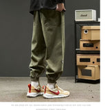 Men Cargo Pants Overalls Men's Spring Loose Casual Pants for Boys