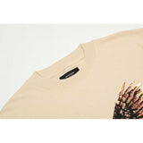 Present T Shirt Eagle Print Distressed Summer round Neck T-shirt