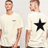 Fog Essentials Tshirts Fog Essentials Double Line Trendy Loose High Street Half Sleeve Men's and Women's Short Sleeve T-shirt Summer