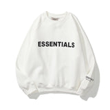 Fear Of God Fog Sweatshirt Essentials Double Line Brushed Hoody Tide Brand Letters