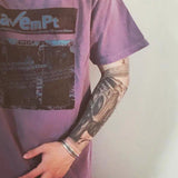 Cavempt Ce Cav @ Empt Ce Purple Male and Female Couple Short Sleeve