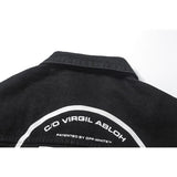 Fog Fear Of God Jacket Autumn Ow Men's plus Size Retro Sports Letter Print Coat