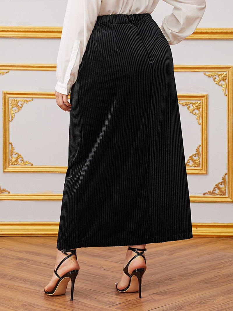 Women plus Size Skirts High Waist Slimming Skirt