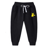Children Pokemon Pikachu Pants Silver Fox Velvet Thick Warm Bathroom Pants Pants Neutral