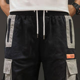 Men's Large Size Sports Retro Cargo Shorts Summer Fashion Men's Casual Function Multi-Pocket Large Size Cargo Pants Shorts Loose Men Cargo Pant