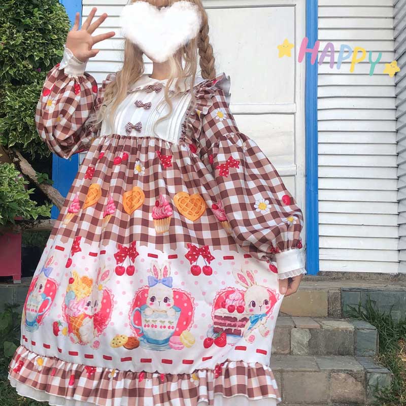 Gothic Lolita Harajuku Style Clothing Dress Op Cute Dress for Women