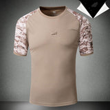 Tactics Style T Shirt for Men T-shirt Tactical Men's Short Sleeve Summer round Neck