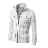 Tactics Style Men Outdoor Windproof Coat Men Casual Jacket Coat Men Fashionable Jacket Cardigan Zipper Sweater