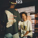 Rrr123 T-shirt Peace Dove Printed Short Sleeve Retro Loose T-shirt