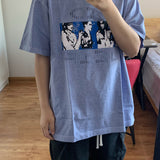 Cavempt CE Cave @ MPT C.E Portrait Printing Male and Female Couple Short Sleeve T-shirt