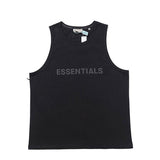 Fog T Shirt Double Line Letter Tshirt Vest Men's Clothing plus Size Retro Sports High Street Top Fear Of God