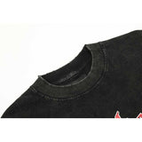 Present T Shirt Loose Printed Distressed Couple T-shirt