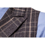 Tuxedo Vests Men Suit Vest Spring Men's Business Casual Plaid Vest