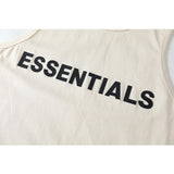 Fog Essentials Vest Fashion Brand Fear Of God Double Line Essentials Letter T-shirt Vest Fog High Street Bottoming Shirt Men
