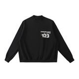 Rrr123 Sweatshirt Distressed Couple Loose round Neck Sweater