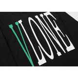 Vlone Sweatshirt Letter Printed Long Sleeve Bottoming Tshirt roundNeck Pullover